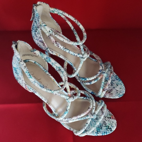 NWOT Multicolored Heels - Picture 2 of 4